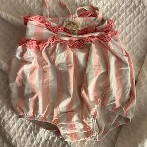 EUC TBBC baby one piece. Bubble style with snap bottom